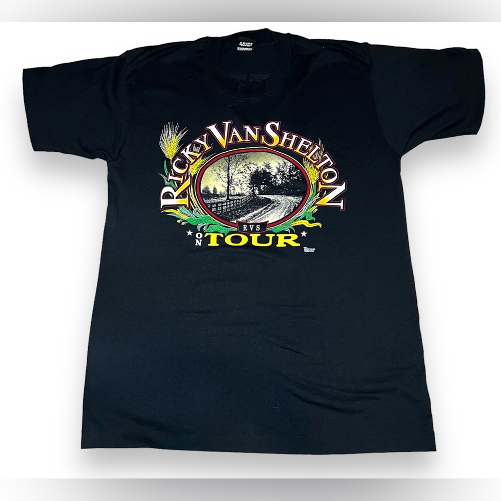 Vintage Ricky van Shelton tour shirt size:large 1970s